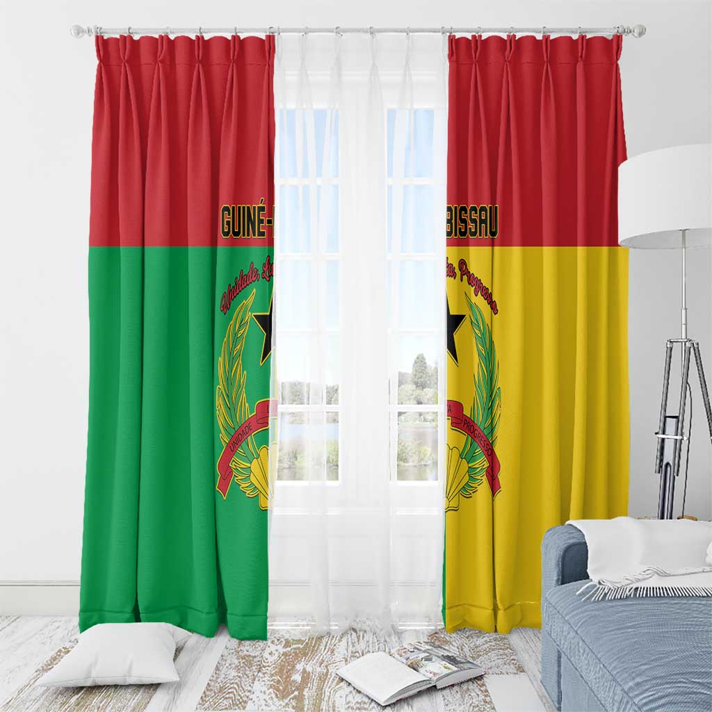 Guinea-Bissau Window Curtain Coat Of Arms Flag Style - Wonder Print Shop