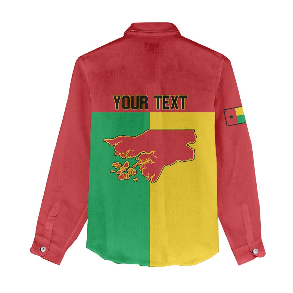 Personalized Guinea-Bissau Women Casual Shirt Coat Of Arms Flag Style - Wonder Print Shop