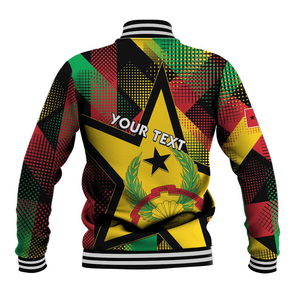 Personalized Guinea-Bissau Independence Day Baseball Jacket Coat Of Arms With Map - Wonder Print Shop