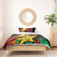 Guinea-Bissau Independence Day Bedding Set Coat Of Arms With Map - Wonder Print Shop