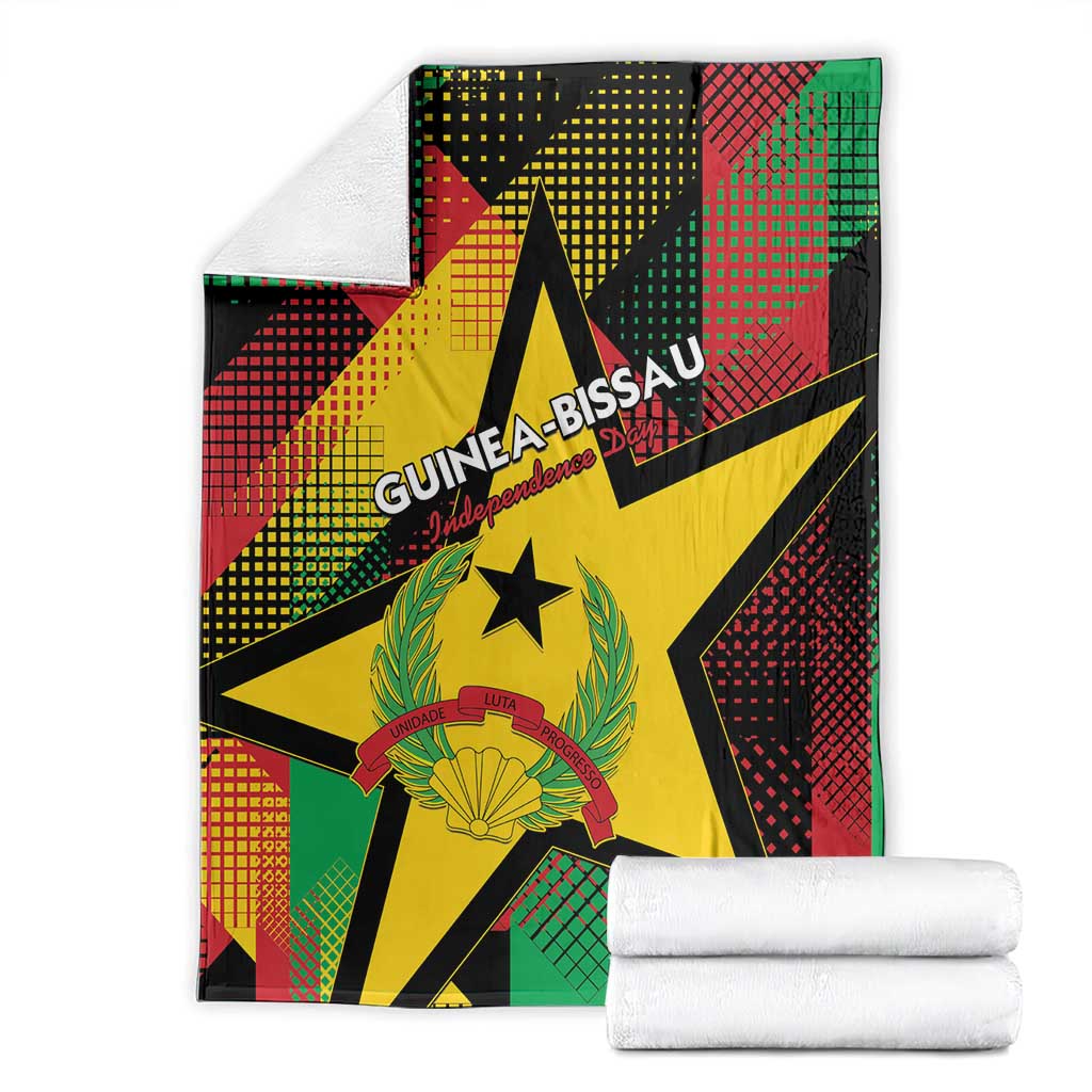 Guinea-Bissau Independence Day Blanket Coat Of Arms With Map - Wonder Print Shop