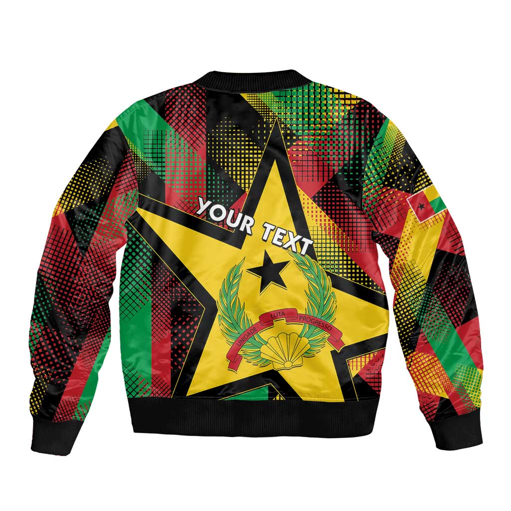 Personalized Guinea-Bissau Independence Day Bomber Jacket Coat Of Arms With Map - Wonder Print Shop