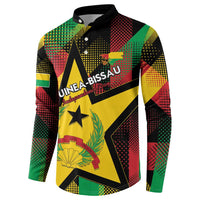 Personalized Guinea-Bissau Independence Day Button Sweatshirt Coat Of Arms With Map - Wonder Print Shop