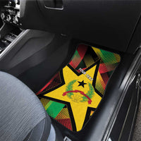 Guinea-Bissau Independence Day Car Mats Coat Of Arms With Map - Wonder Print Shop
