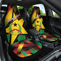 Guinea-Bissau Independence Day Car Seat Cover Coat Of Arms With Map - Wonder Print Shop