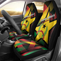 Guinea-Bissau Independence Day Car Seat Cover Coat Of Arms With Map - Wonder Print Shop