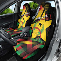 Guinea-Bissau Independence Day Car Seat Cover Coat Of Arms With Map - Wonder Print Shop