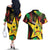 Personalized Guinea-Bissau Independence Day Couples Matching Off The Shoulder Long Sleeve Dress and Hawaiian Shirt Coat Of Arms With Map - Wonder Print Shop