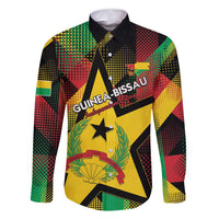 Personalized Guinea-Bissau Independence Day Family Matching Long Sleeve Bodycon Dress and Hawaiian Shirt Coat Of Arms With Map - Wonder Print Shop