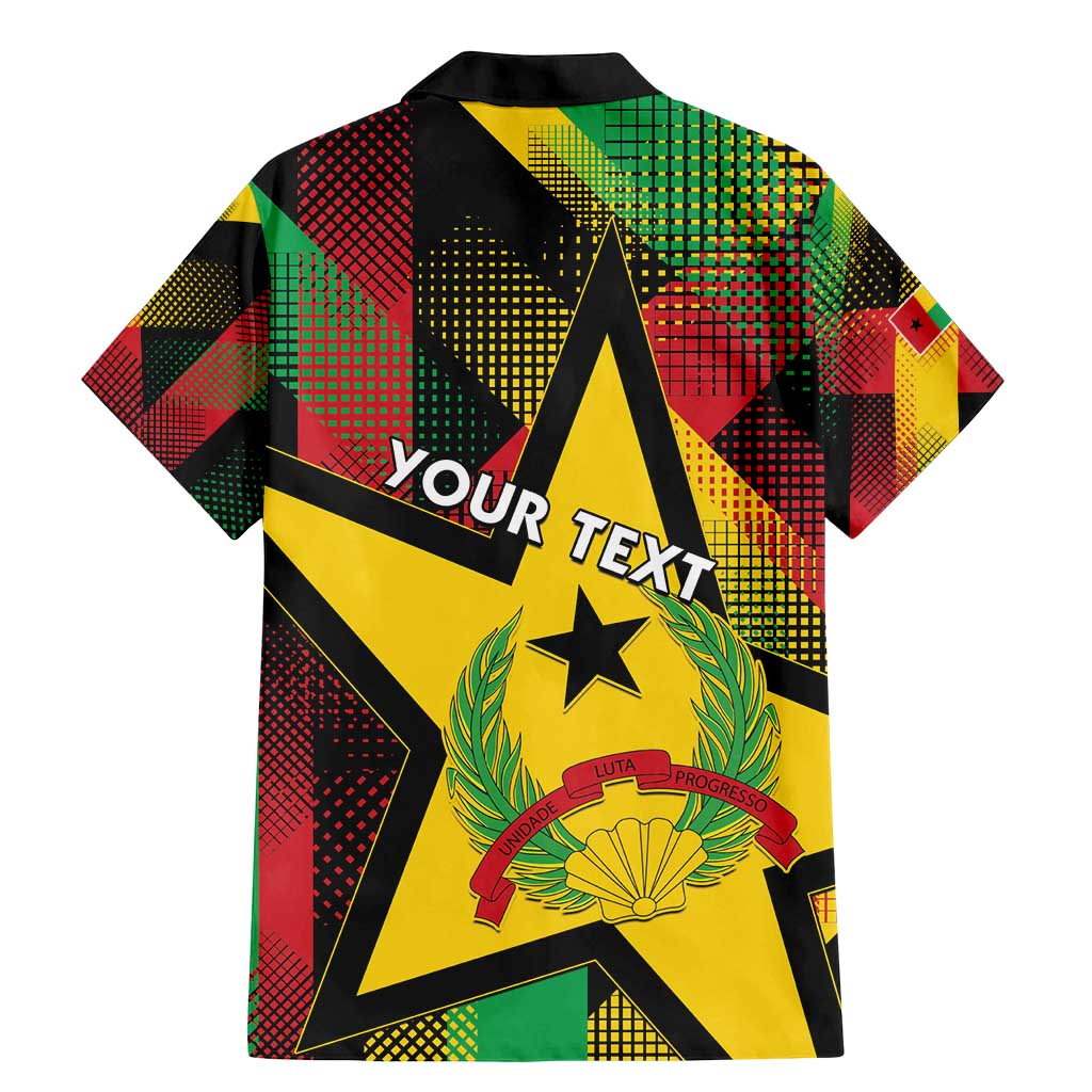 Personalized Guinea-Bissau Independence Day Family Matching Mermaid Dress and Hawaiian Shirt Coat Of Arms With Map - Wonder Print Shop