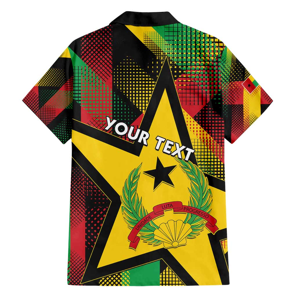 Personalized Guinea-Bissau Independence Day Family Matching Off Shoulder Maxi Dress and Hawaiian Shirt Coat Of Arms With Map - Wonder Print Shop