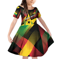 Personalized Guinea-Bissau Independence Day Family Matching Off Shoulder Short Dress and Hawaiian Shirt Coat Of Arms With Map - Wonder Print Shop