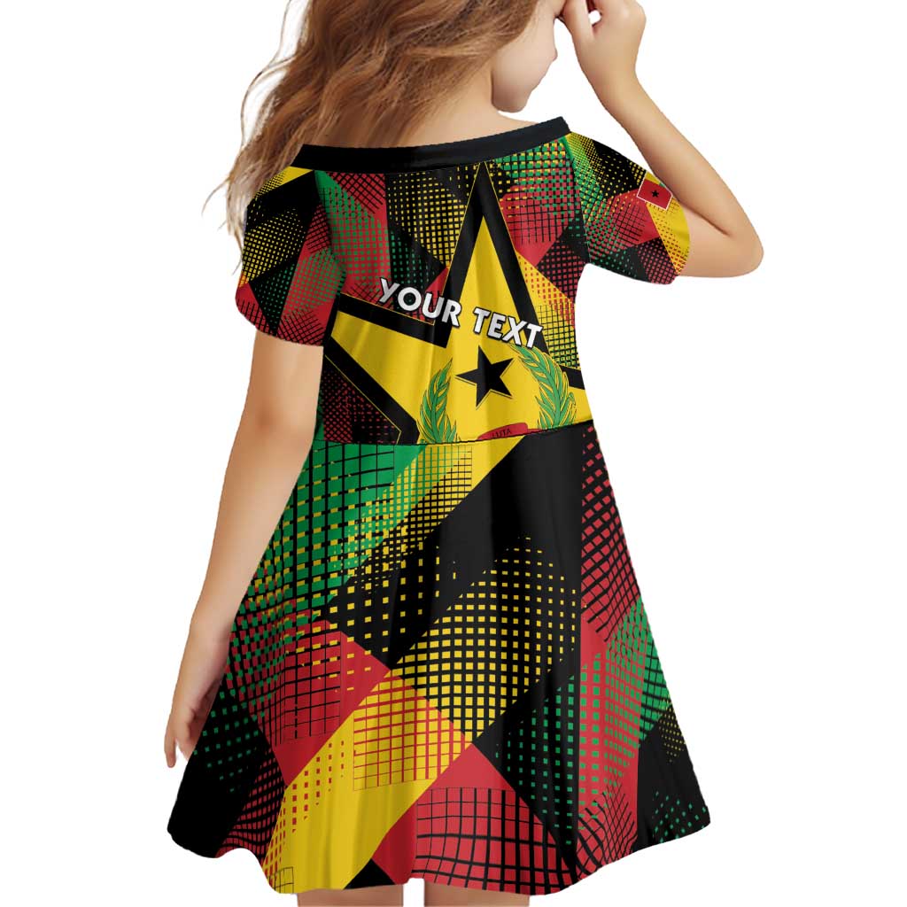 Personalized Guinea-Bissau Independence Day Family Matching Off Shoulder Short Dress and Hawaiian Shirt Coat Of Arms With Map - Wonder Print Shop