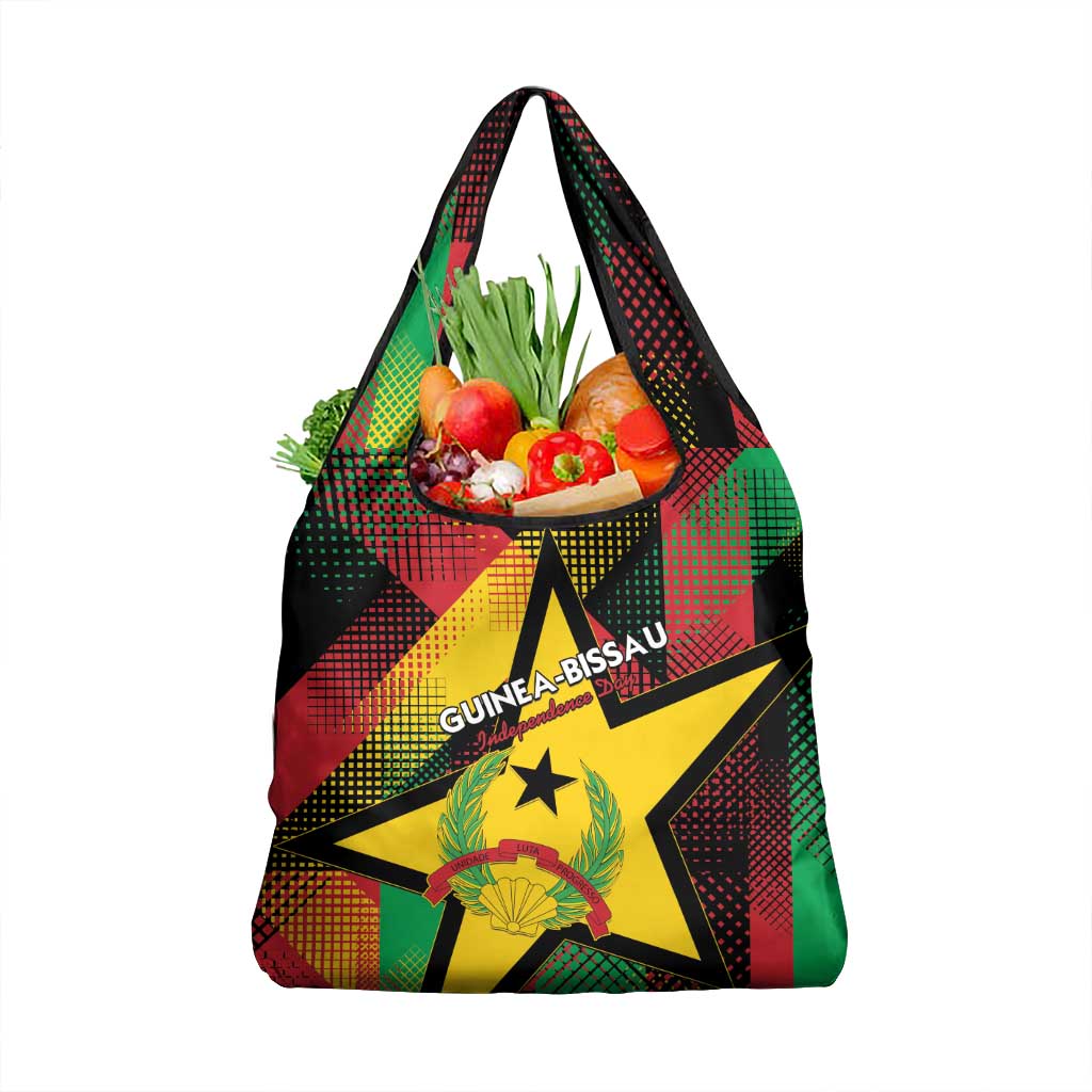 Guinea-Bissau Independence Day Grocery Bag Coat Of Arms With Map - Wonder Print Shop