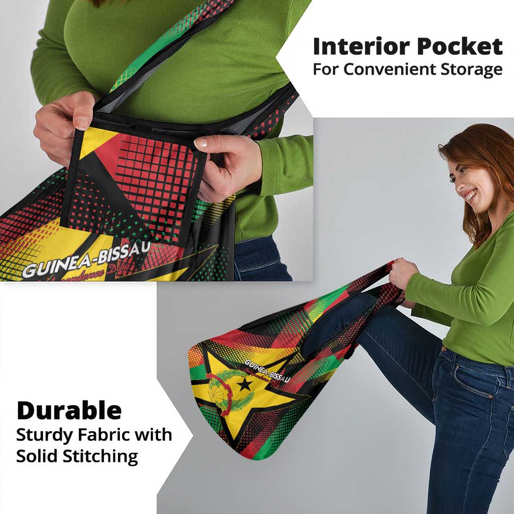 Guinea-Bissau Independence Day Grocery Bag Coat Of Arms With Map - Wonder Print Shop