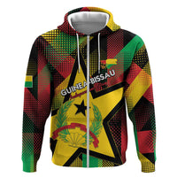 Personalized Guinea-Bissau Independence Day Hoodie Coat Of Arms With Map - Wonder Print Shop