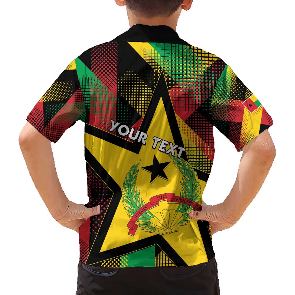 Personalized Guinea-Bissau Independence Day Kid Hawaiian Shirt Coat Of Arms With Map - Wonder Print Shop