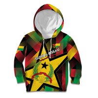 Personalized Guinea-Bissau Independence Day Kid Hoodie Coat Of Arms With Map - Wonder Print Shop
