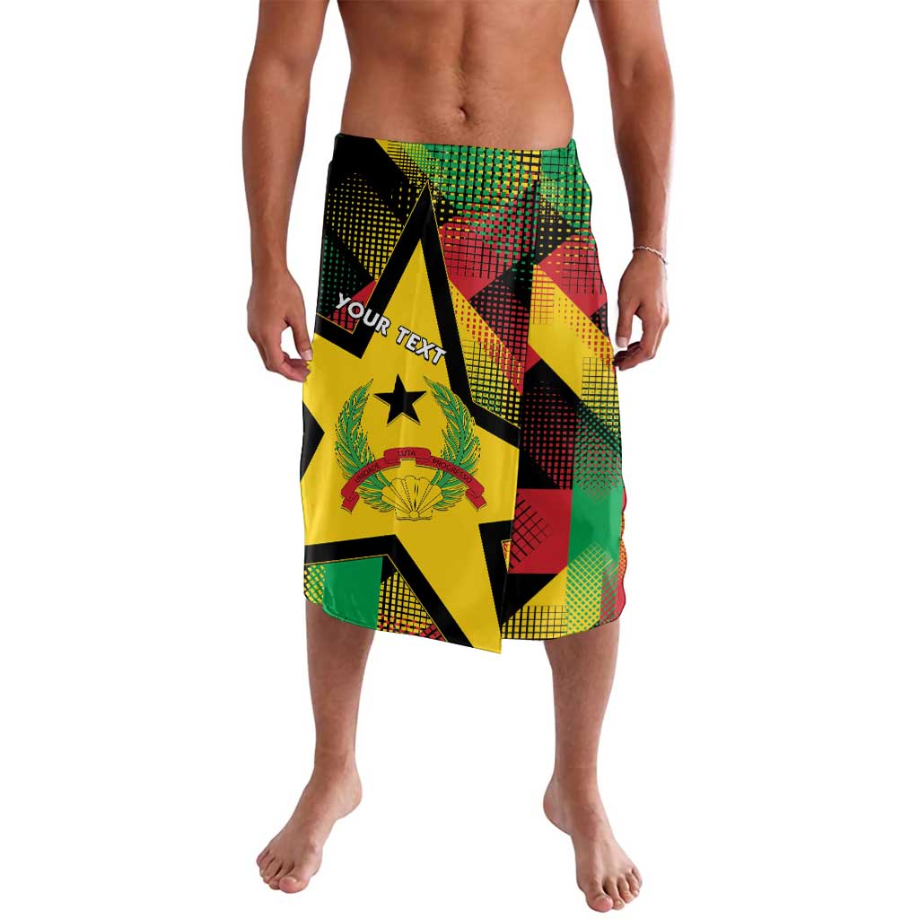 Personalized Guinea-Bissau Independence Day Lavalava Coat Of Arms With Map - Wonder Print Shop