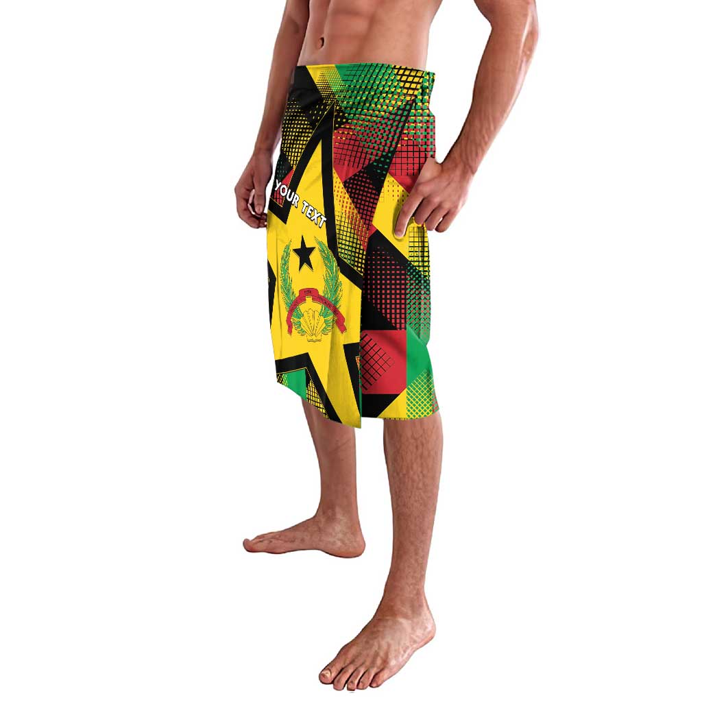 Personalized Guinea-Bissau Independence Day Lavalava Coat Of Arms With Map - Wonder Print Shop