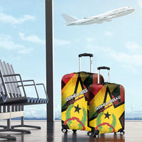 Guinea-Bissau Independence Day Luggage Cover Coat Of Arms With Map - Wonder Print Shop