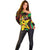 Personalized Guinea-Bissau Independence Day Off Shoulder Sweater Coat Of Arms With Map - Wonder Print Shop