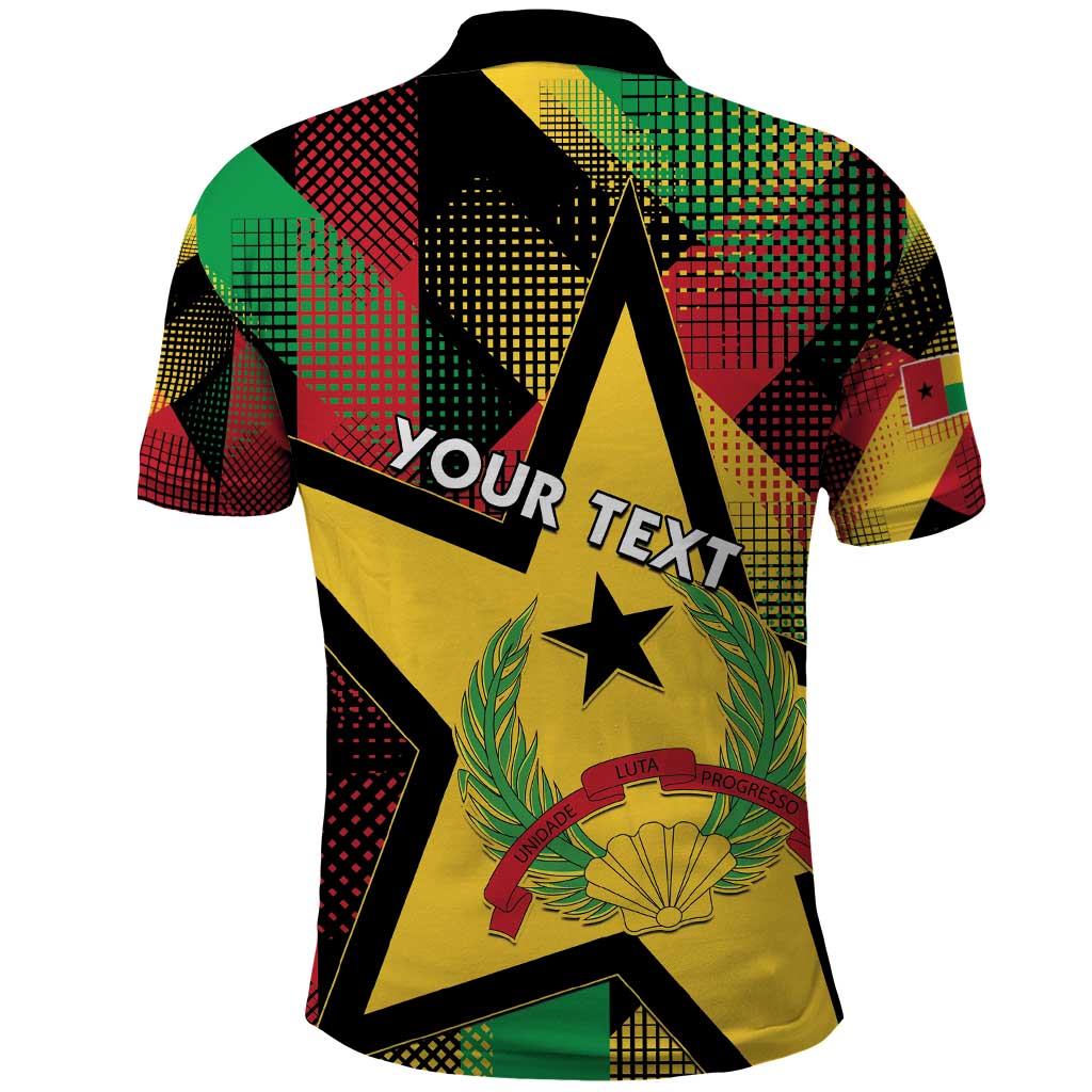 Personalized Guinea-Bissau Independence Day Polo Shirt Coat Of Arms With Map - Wonder Print Shop