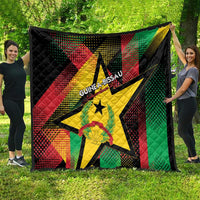 Guinea-Bissau Independence Day Quilt Coat Of Arms With Map - Wonder Print Shop