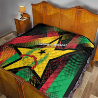 Guinea-Bissau Independence Day Quilt Coat Of Arms With Map - Wonder Print Shop