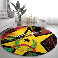 Guinea-Bissau Independence Day Round Carpet Coat Of Arms With Map - Wonder Print Shop