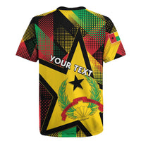 Personalized Guinea-Bissau Independence Day Rugby Jersey Coat Of Arms With Map - Wonder Print Shop