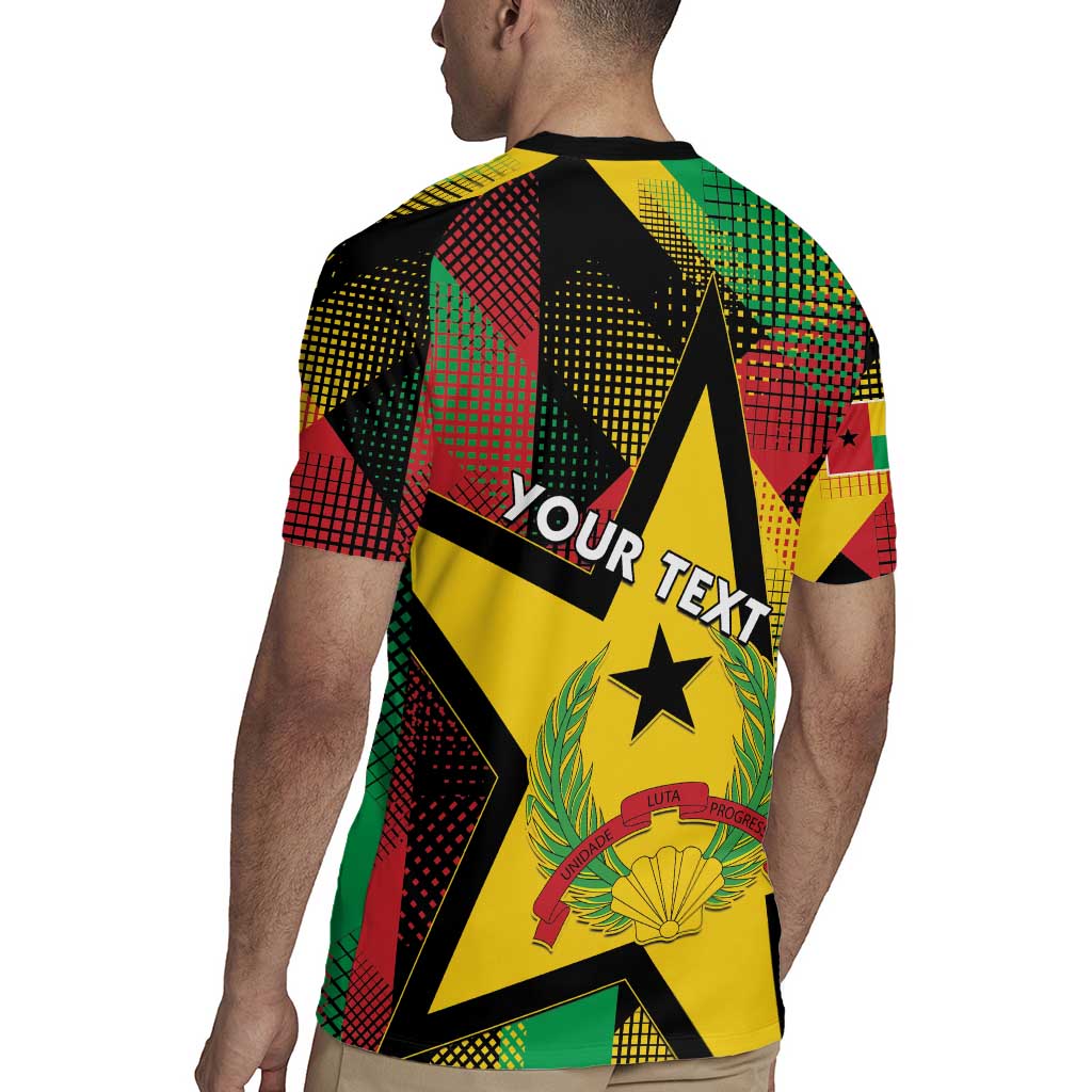 Personalized Guinea-Bissau Independence Day Rugby Jersey Coat Of Arms With Map - Wonder Print Shop