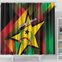 Guinea-Bissau Independence Day Shower Curtain Coat Of Arms With Map - Wonder Print Shop