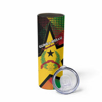 Personalized Guinea-Bissau Independence Day Skinny Tumbler Coat Of Arms With Map - Wonder Print Shop