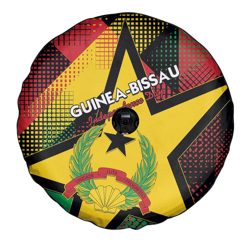 Guinea-Bissau Independence Day Spare Tire Cover Coat Of Arms With Map - Wonder Print Shop