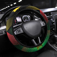 Guinea-Bissau Independence Day Steering Wheel Cover Coat Of Arms With Map - Wonder Print Shop
