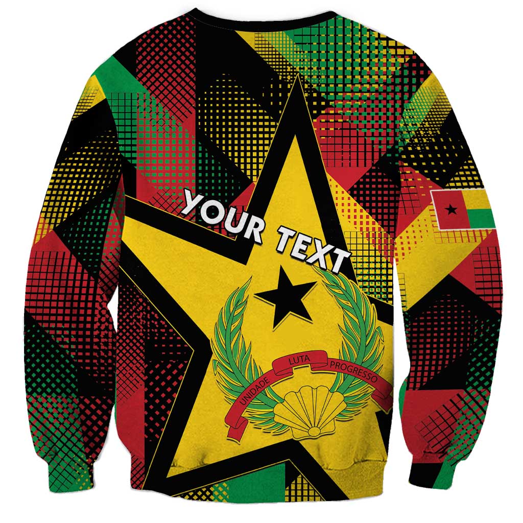 Personalized Guinea-Bissau Independence Day Sweatshirt Coat Of Arms With Map - Wonder Print Shop