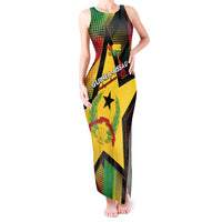 Personalized Guinea-Bissau Independence Day Tank Maxi Dress Coat Of Arms With Map - Wonder Print Shop