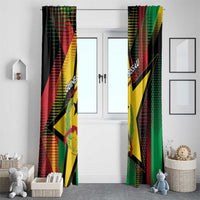 Guinea-Bissau Independence Day Window Curtain Coat Of Arms With Map - Wonder Print Shop