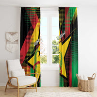 Guinea-Bissau Independence Day Window Curtain Coat Of Arms With Map - Wonder Print Shop
