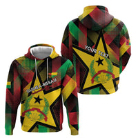 Personalized Guinea-Bissau Independence Day Zip Hoodie Coat Of Arms With Map - Wonder Print Shop
