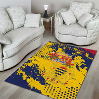 Chad Republic Day Area Rug Coat Of Arms - Grunge Style - Wonder Print Shop