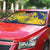 Chad Republic Day Auto Sun Shade Coat Of Arms - Grunge Style - Wonder Print Shop