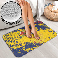 Chad Republic Day Bathroom Set Coat Of Arms - Grunge Style - Wonder Print Shop