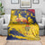 Chad Republic Day Blanket Coat Of Arms - Grunge Style - Wonder Print Shop