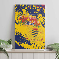 Chad Republic Day Canvas Wall Art Coat Of Arms - Grunge Style - Wonder Print Shop