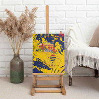 Chad Republic Day Canvas Wall Art Coat Of Arms - Grunge Style - Wonder Print Shop