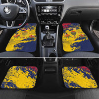 Chad Republic Day Car Mats Coat Of Arms - Grunge Style - Wonder Print Shop