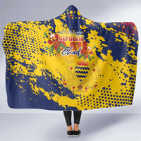 Chad Republic Day Hooded Blanket Coat Of Arms - Grunge Style - Wonder Print Shop
