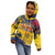 Personalized Chad Republic Day Kid Hoodie Coat Of Arms - Grunge Style - Wonder Print Shop